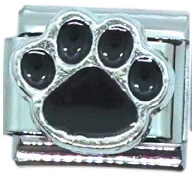 Paw Print Silver Italian Charm