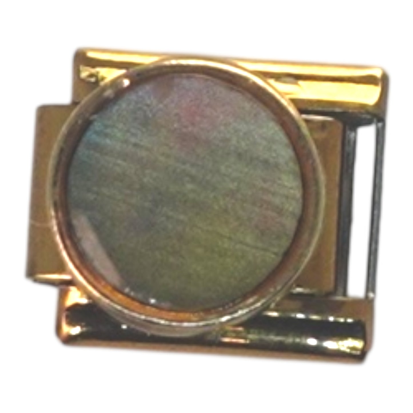 Mother of Pearl Gold Italian Charm