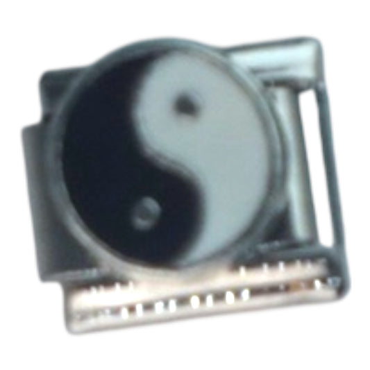 Yin Yang Silver Italian Charm
