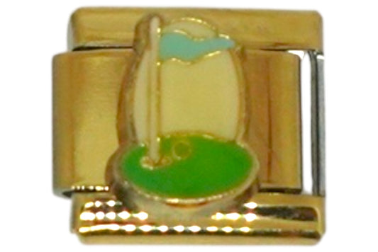 Golf Course Gold Italian Charm
