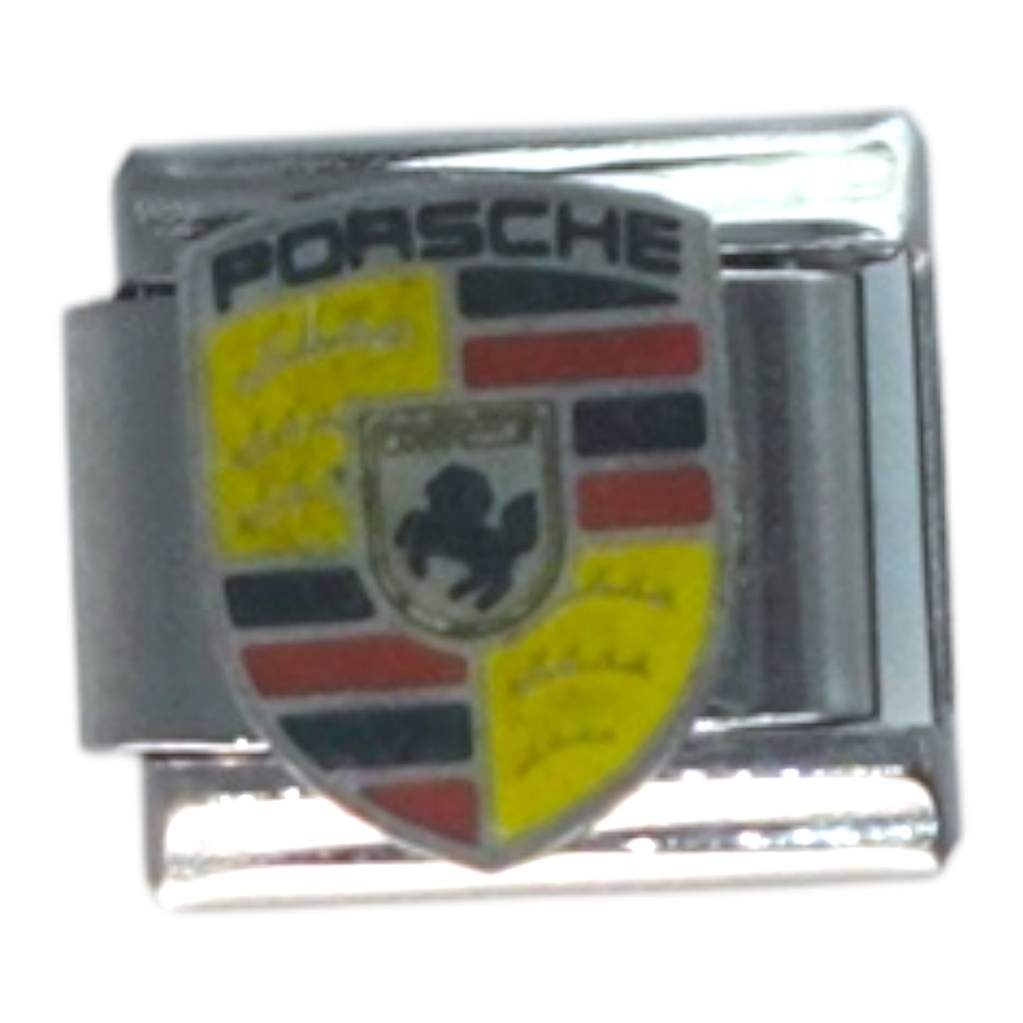 Porsche Emblem Silver Italian Charm