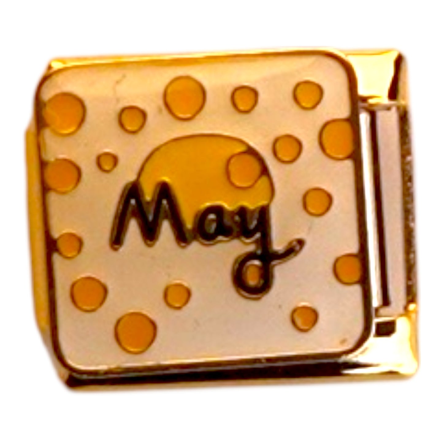 May Gold Italian Charm