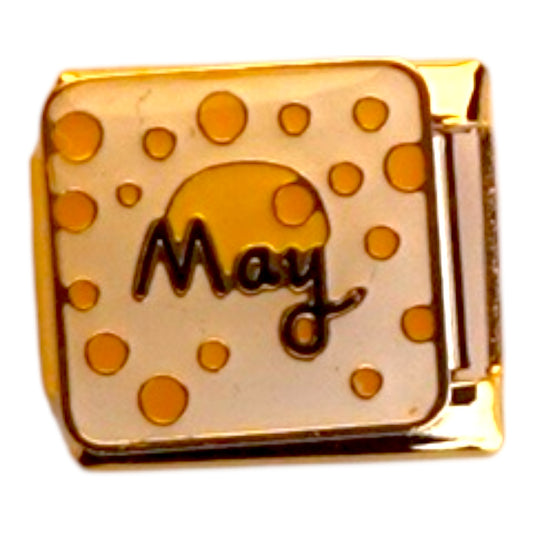 May Gold Italian Charm