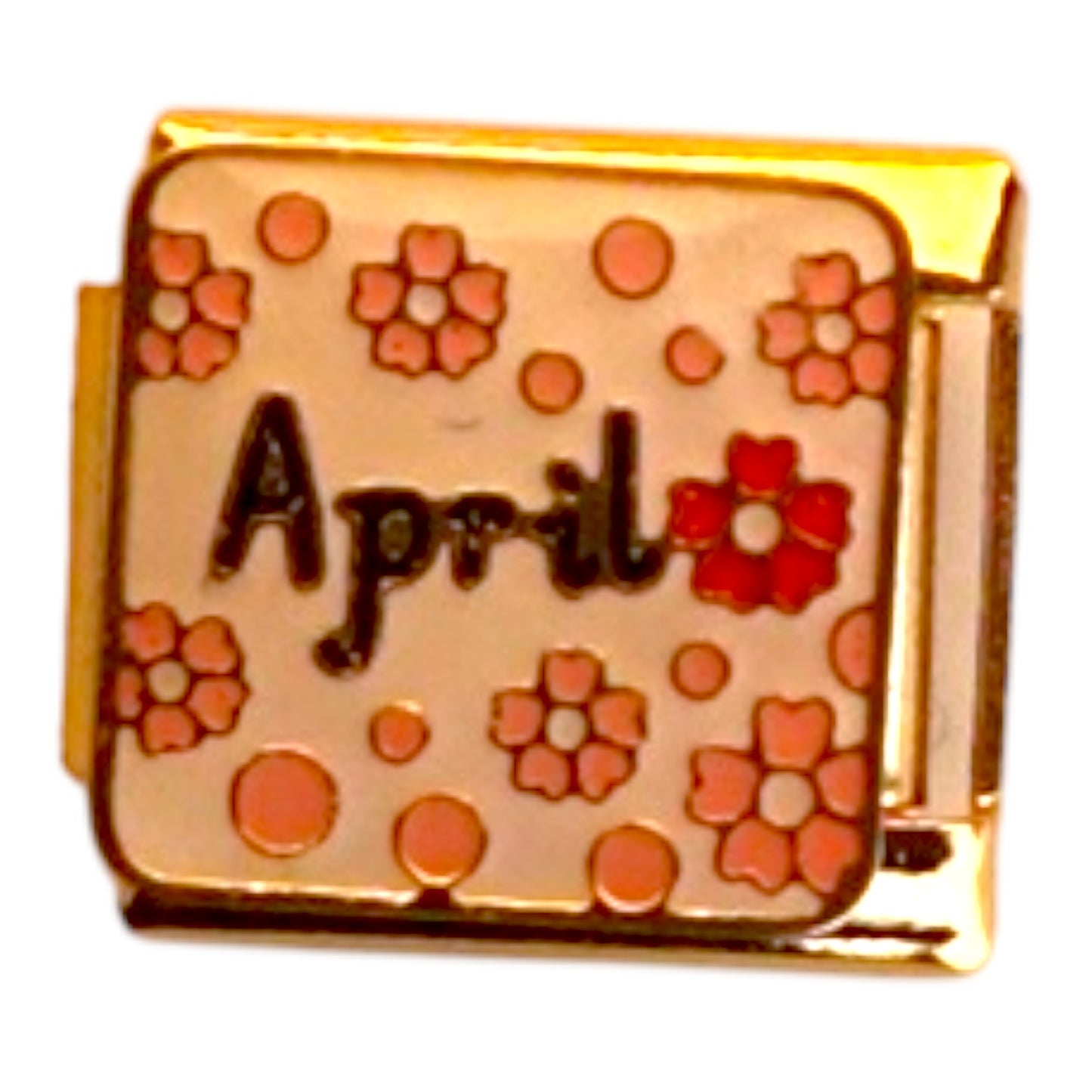 April Gold Italian Charm
