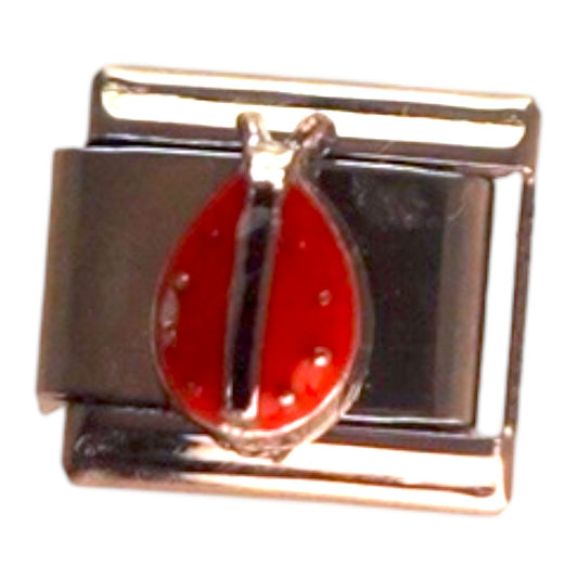 Ladybug Silver Italian Charm