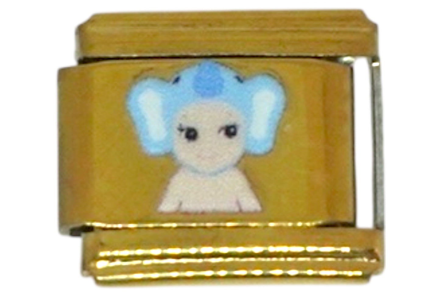 Blue Ram Gold Italian Charm