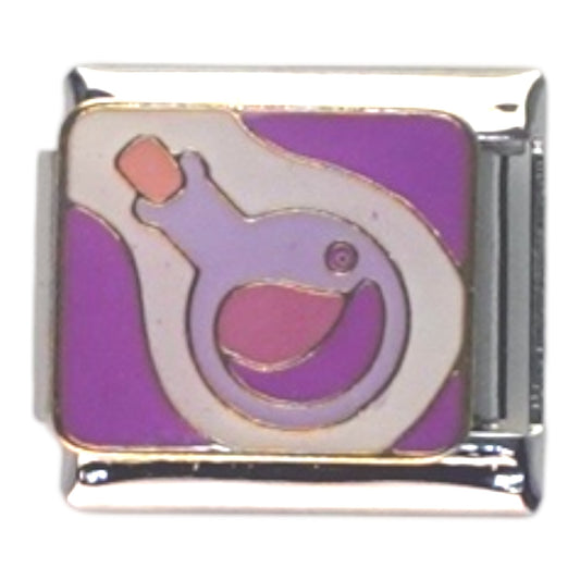 Whimsical Bird Silver Italian Charm