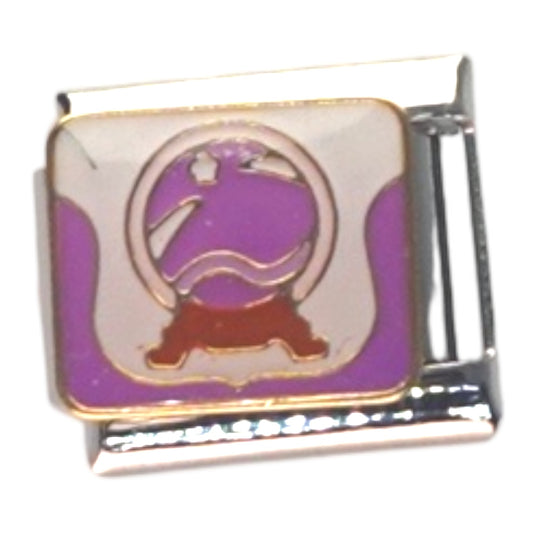 Fishbowl Silver Italian Charm