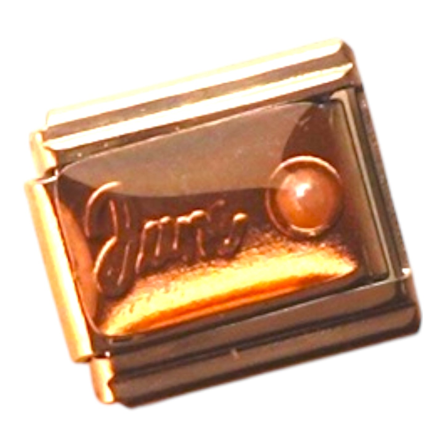 June Italian Gold Charm