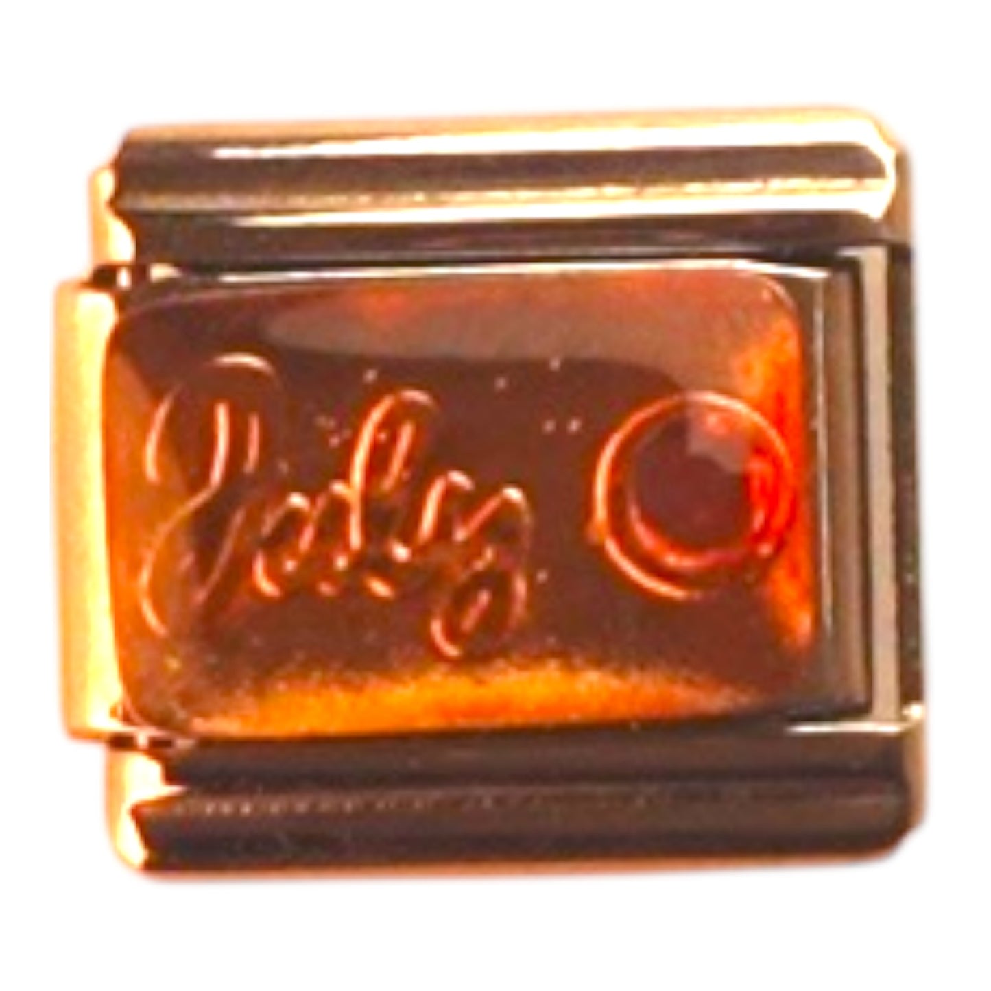 July Italian Gold Charm