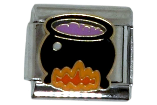 Cauldron Silver Italian Charm