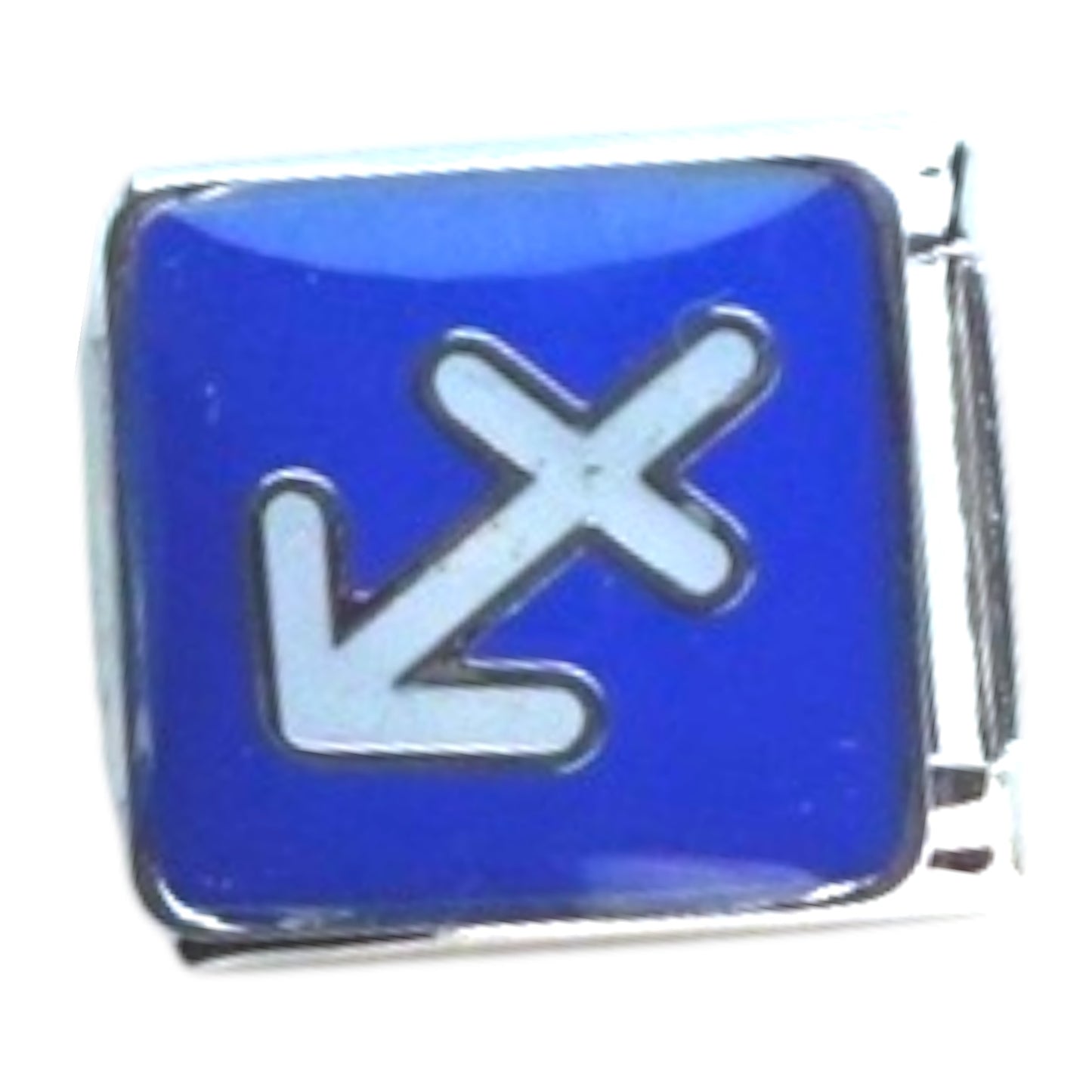 Sagittarius Zodiac Blue Italian Charm