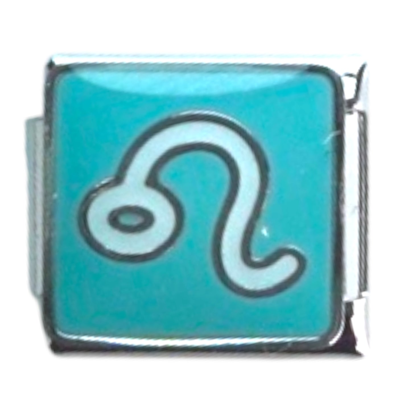 Leo Zodiac Silver Italian Charm