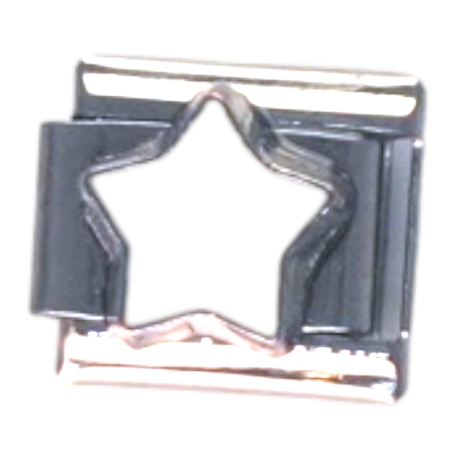 Star Shaped Silver Italian Charm