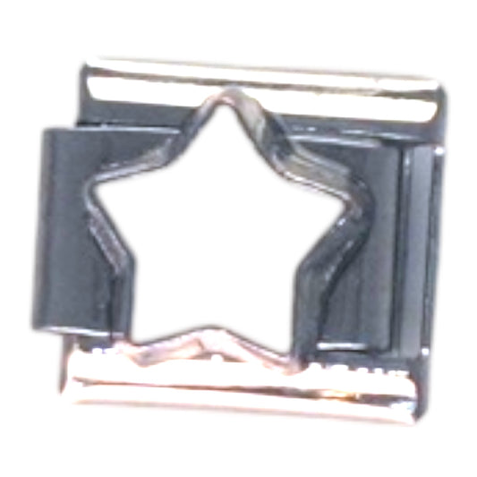 Star Shaped Silver Italian Charm