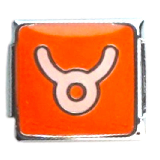 Taurus Zodiac Silver Italian Charm
