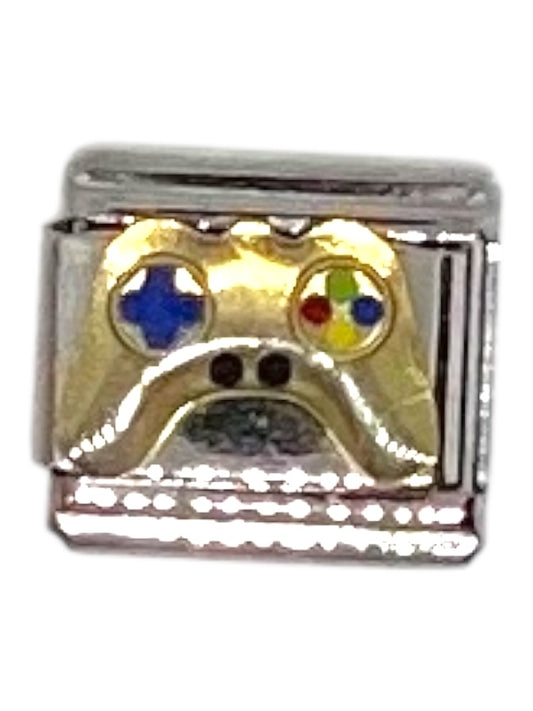 Game Controller Silver Italian Charm