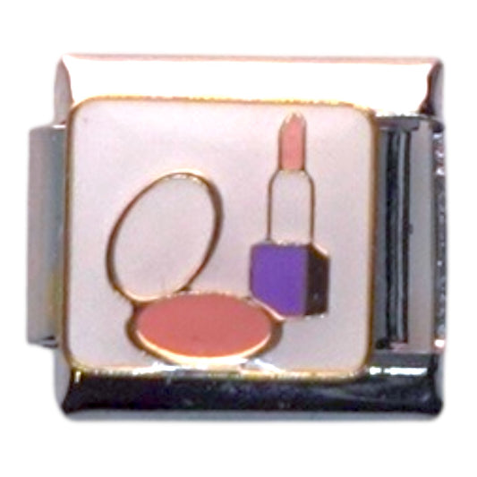 Makeup Essentials Silver Italian Charm