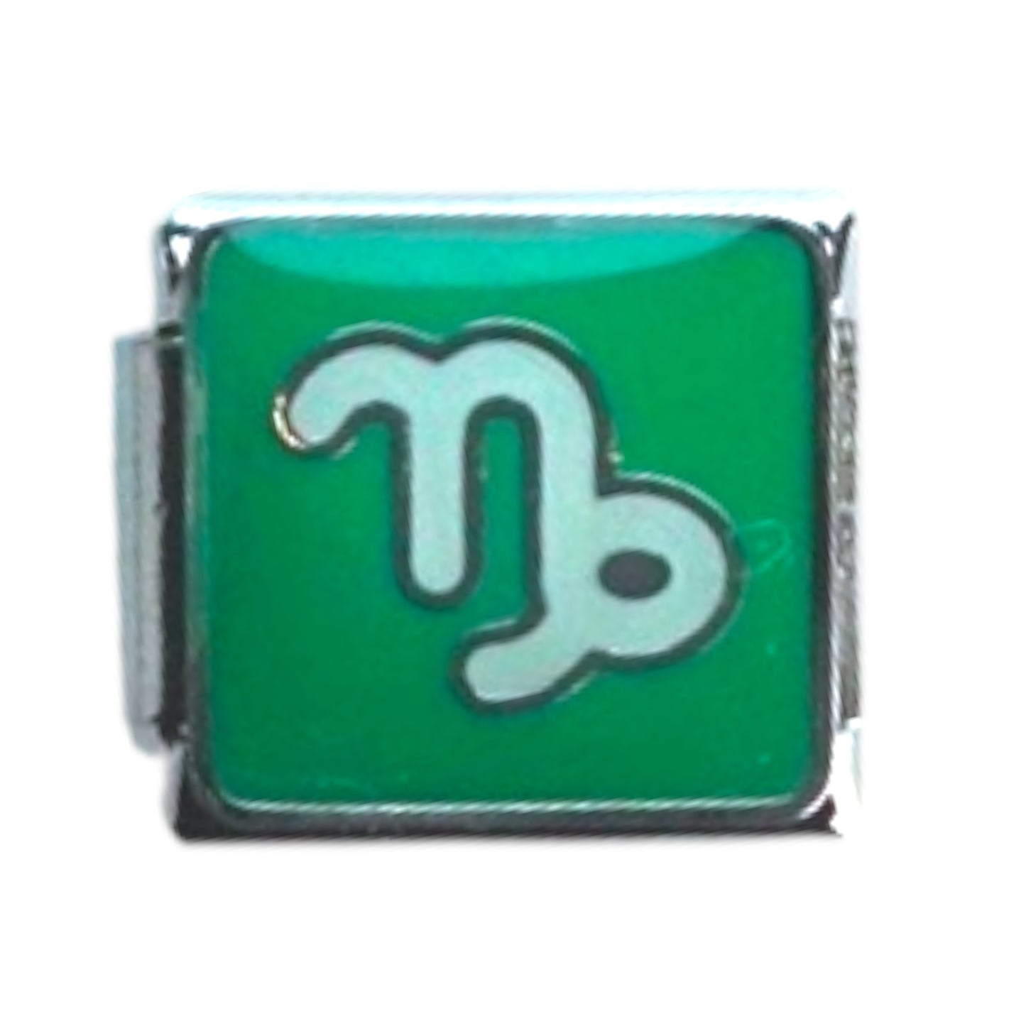 Capricorn Zodiac Silver Italian Charm