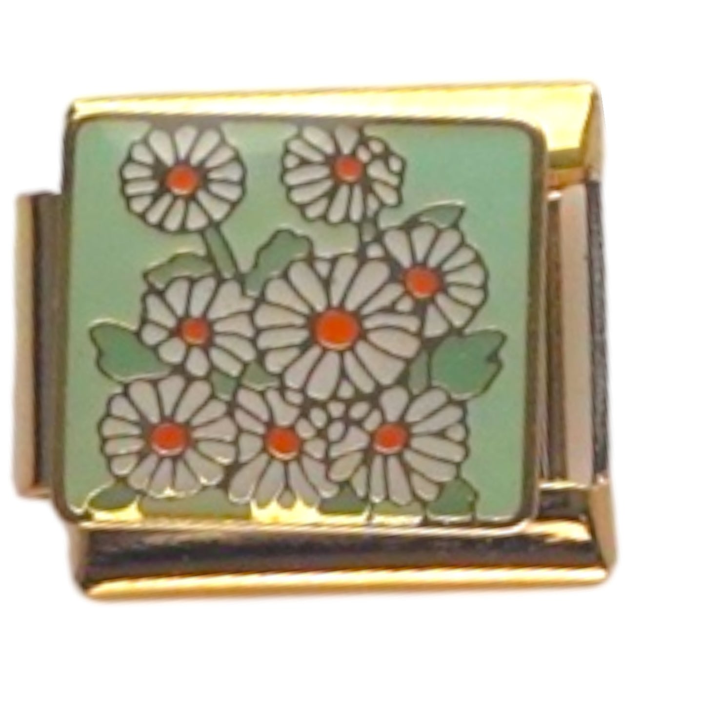 Daisy Garden Gold Italian Charm