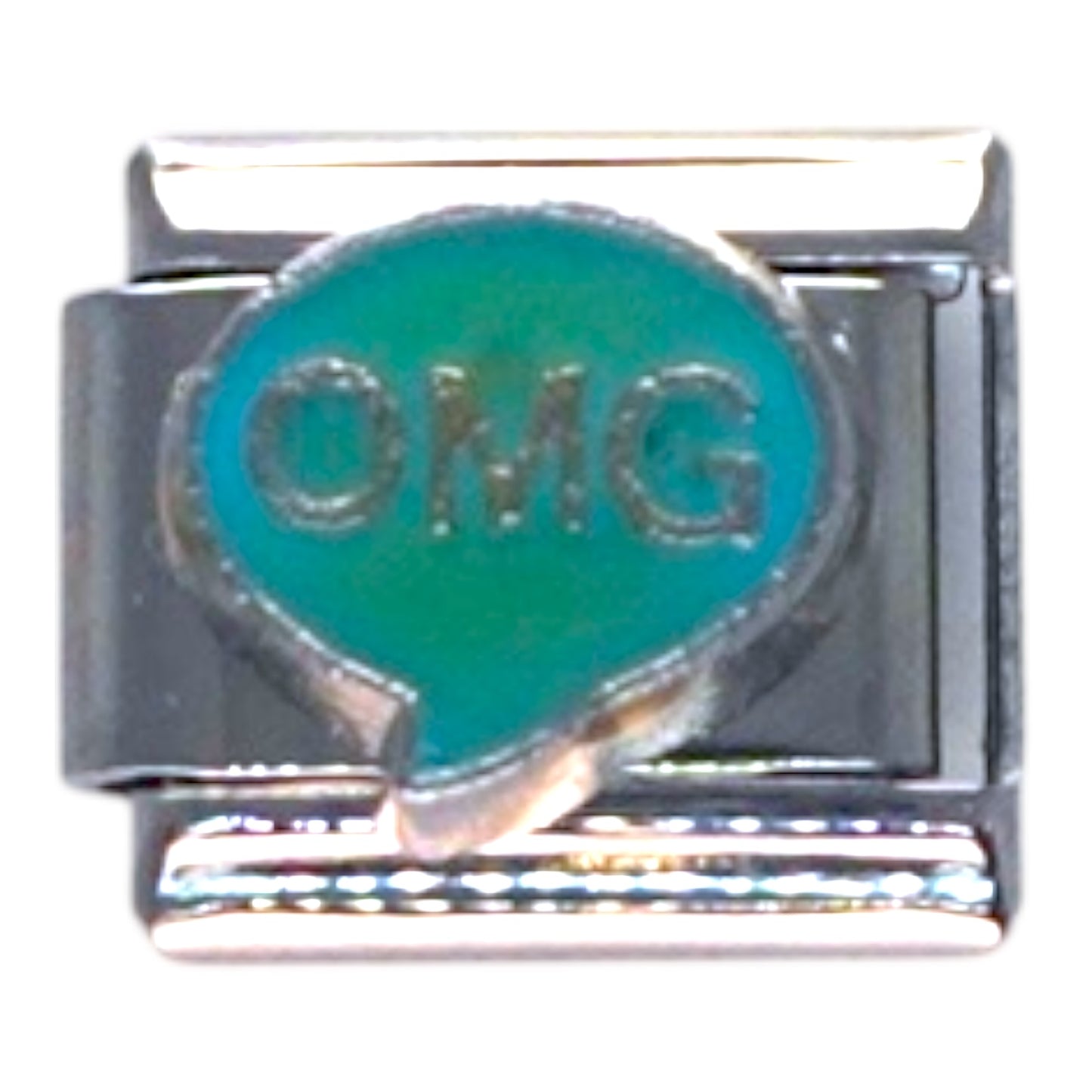 OMG Silver Italian Charm