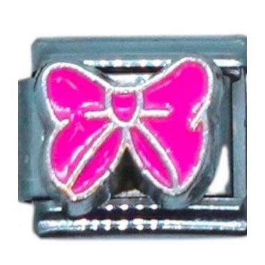 Pink Bow Italian Charm