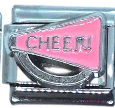 Pink Cheer Italian Charm