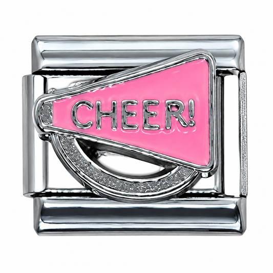Pink Cheer Italian Charm