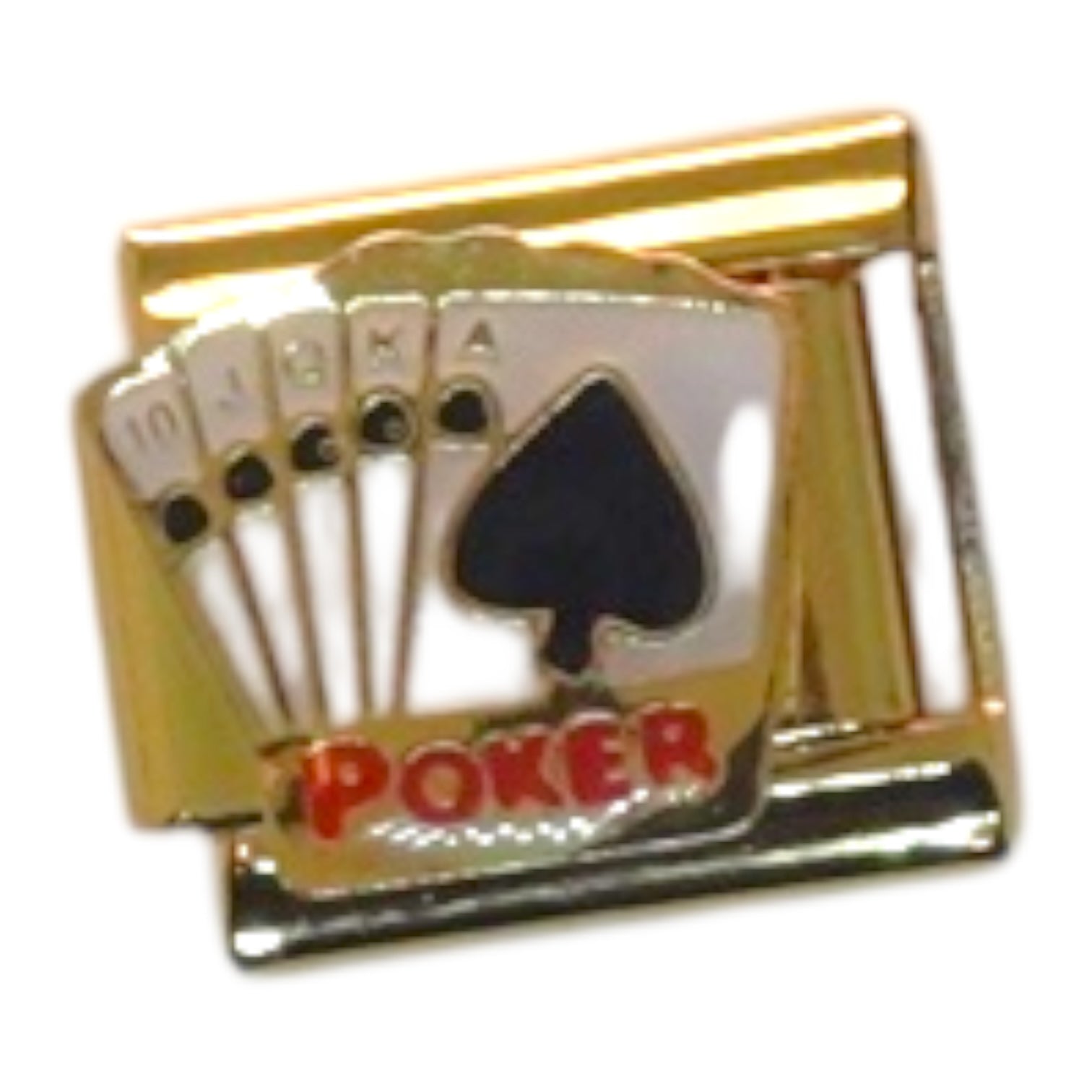 Poker Cards Gold Italian Charm