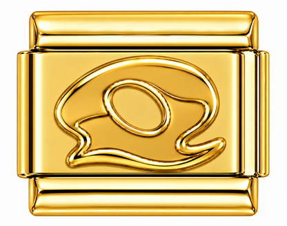 Gold Letters Italian Charm