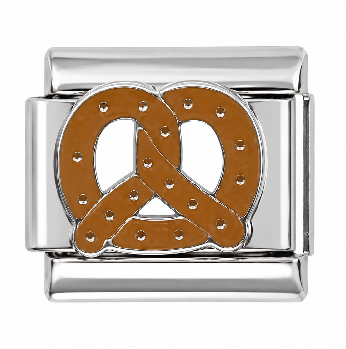 Pretzel Italian Silver Charm