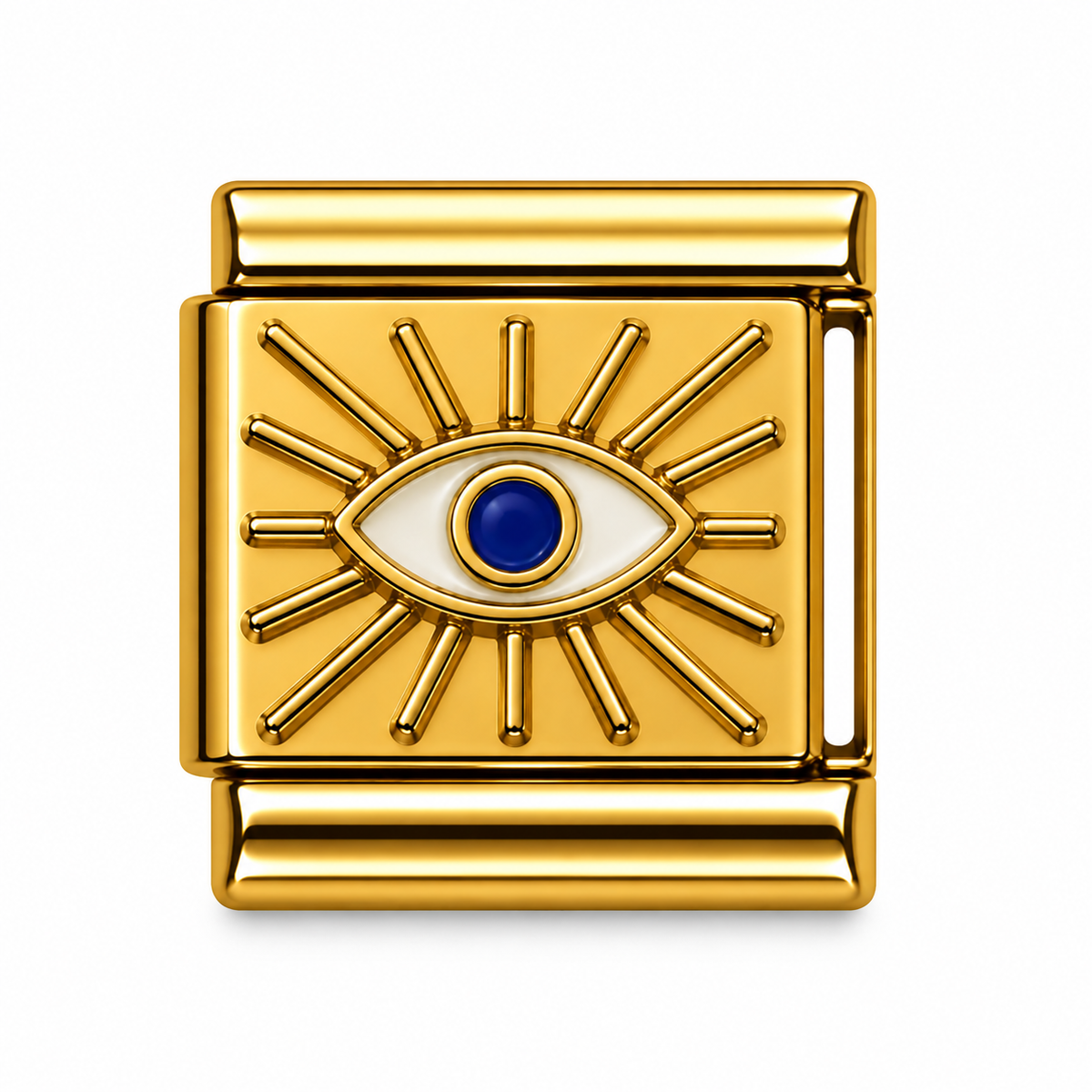 Radiant Evil Eye Gold Italian Charm