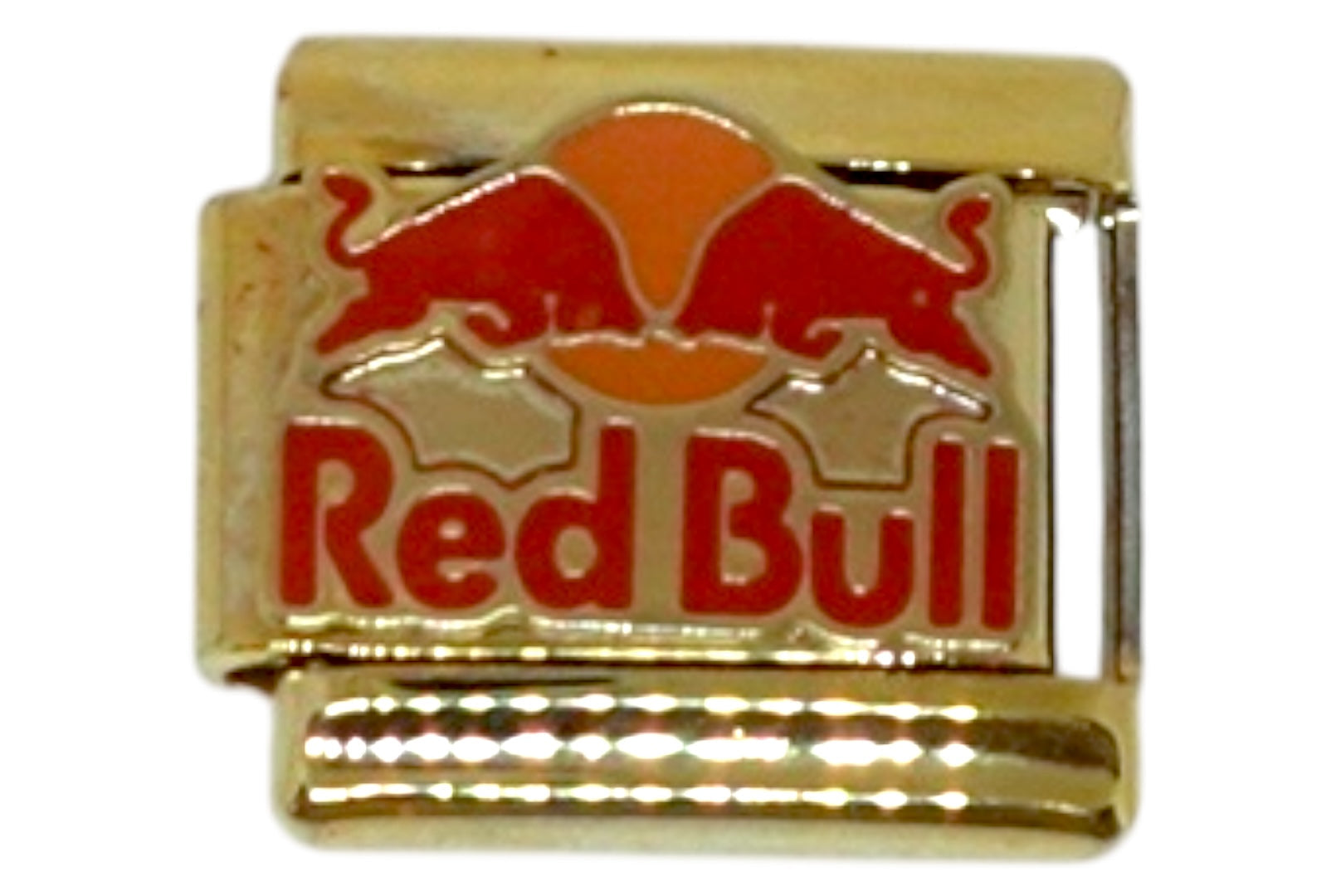 Red Bull Logo Gold Italian Charm