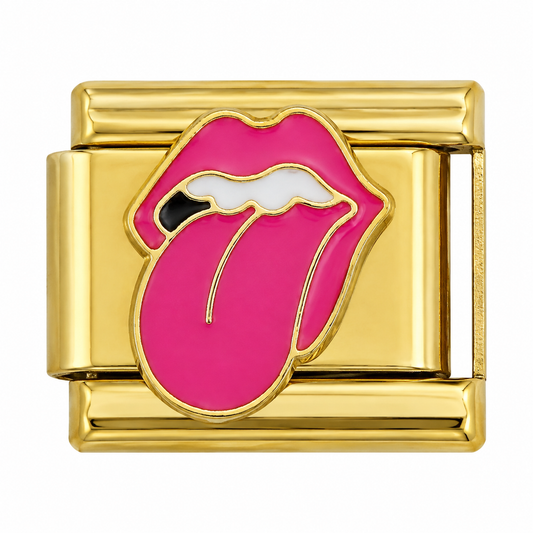 Rock On Gold Italian Charm