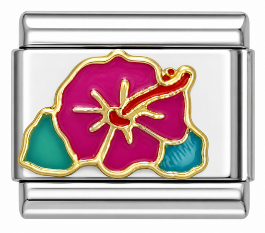 Hibiscus Flower Italian Charm