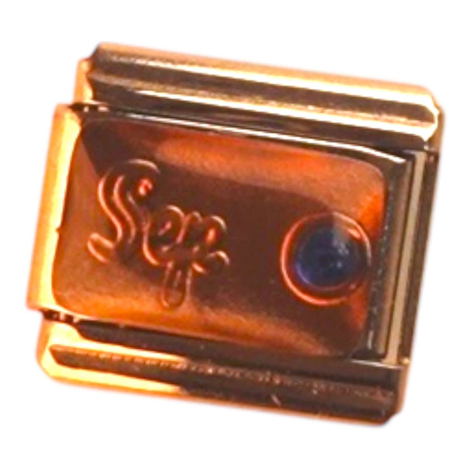 September Copper Italian Charm