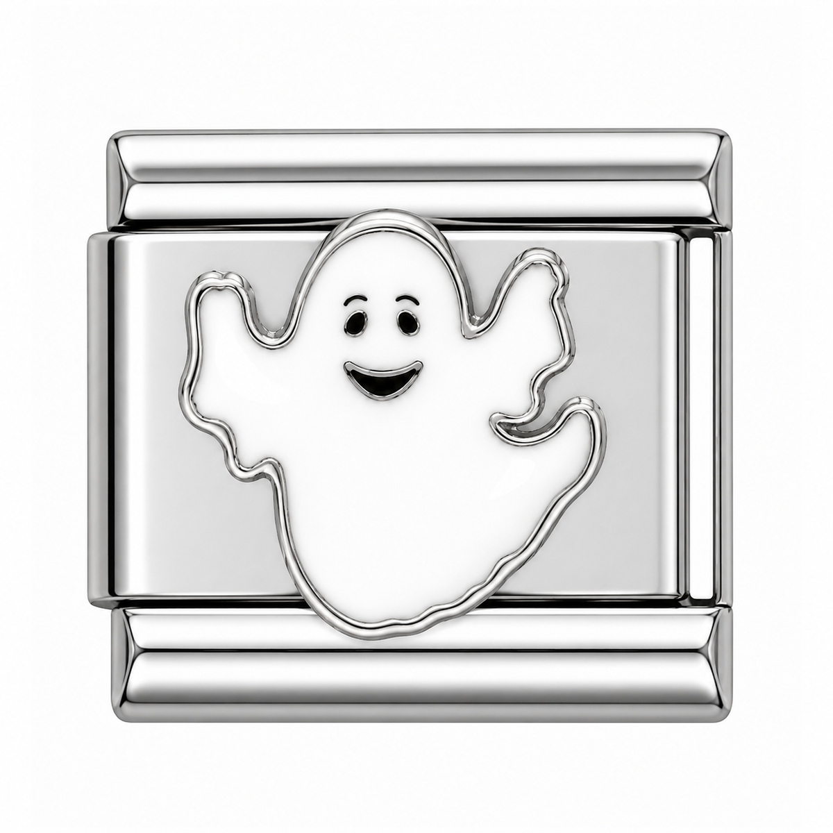 Silver Ghost Italian Charm