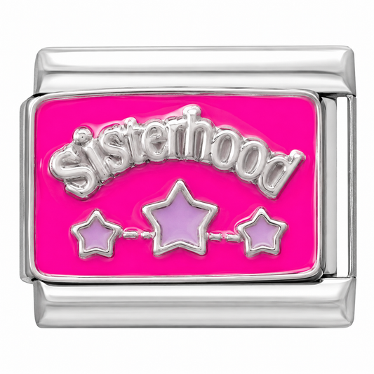 Sisterhood Stars Italian Charm