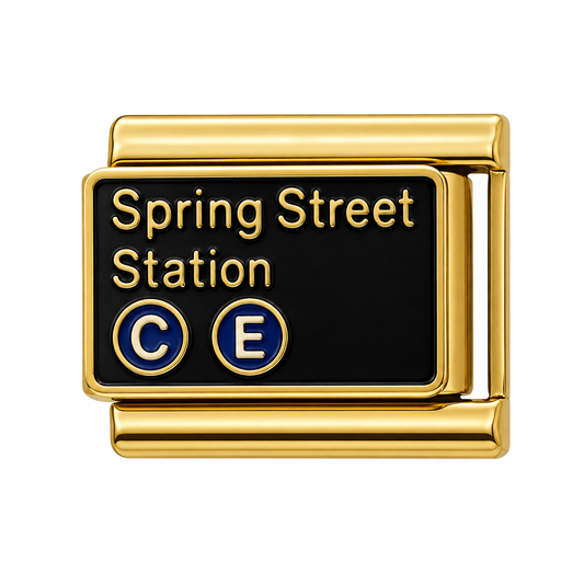 Spring Street Station Gold Italian Charm