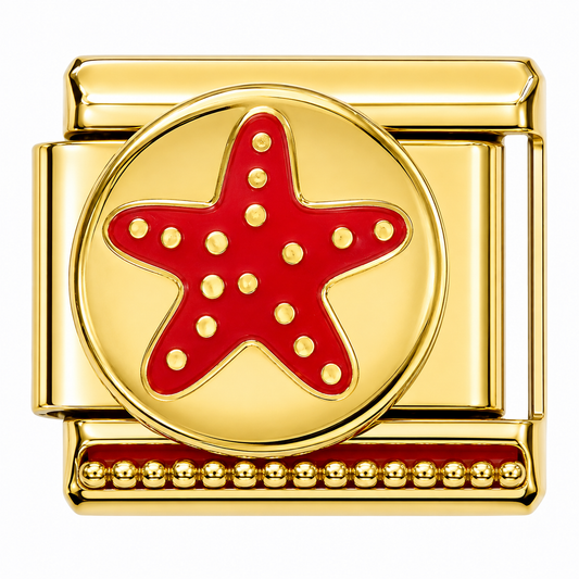 Starfish Gold Italian Charm