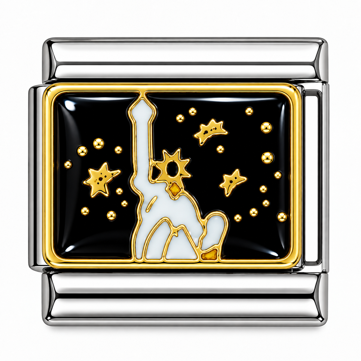 Statue of Liberty Night Sky Italian Charm