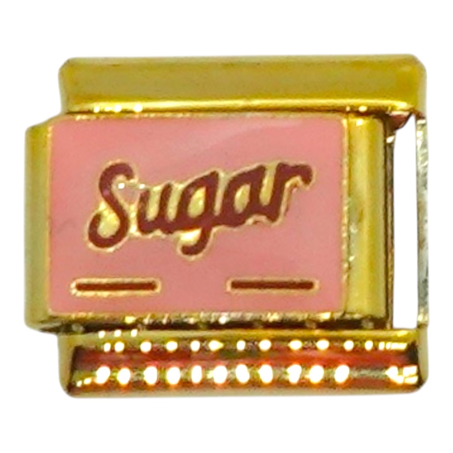 Sugar Gold Italian Charm