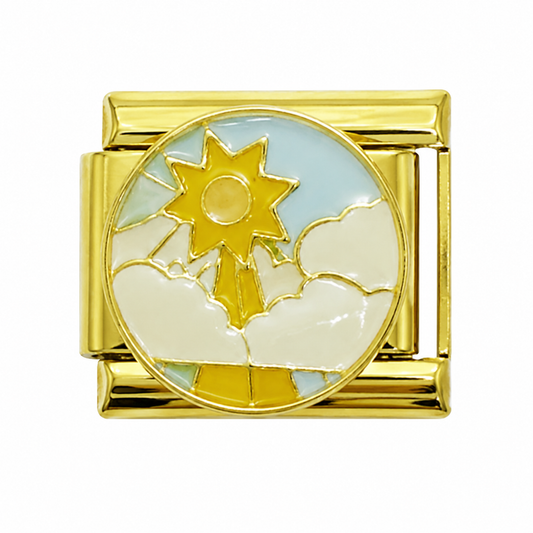Sunrise Gold Italian Charm