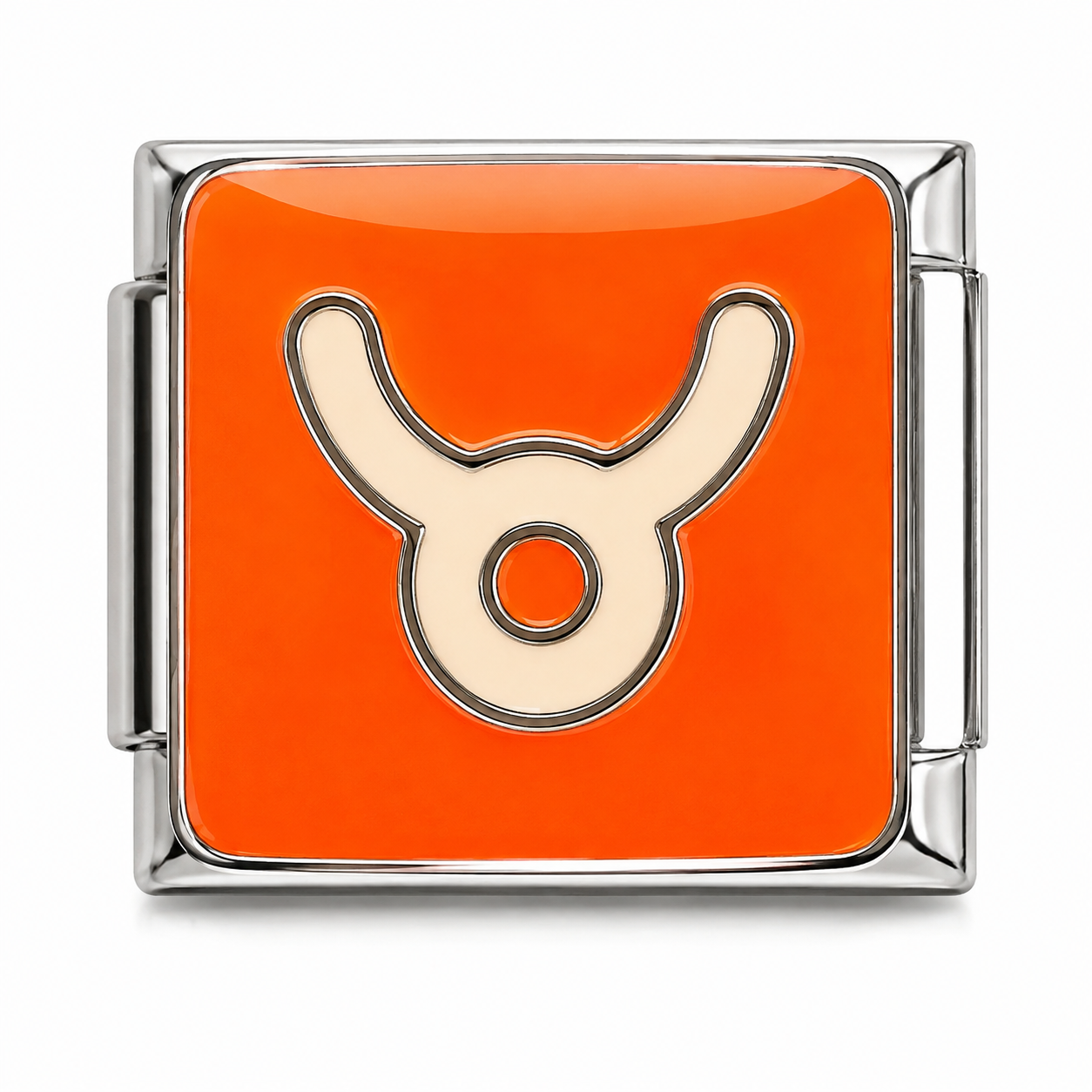 Taurus Zodiac Silver Italian Charm
