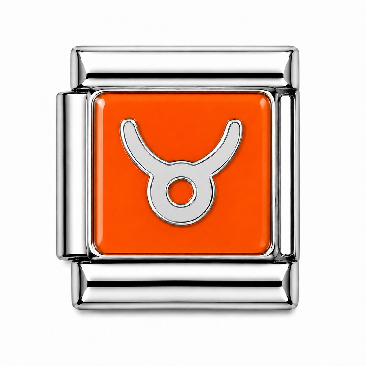 Taurus Zodiac Silver Italian Charm