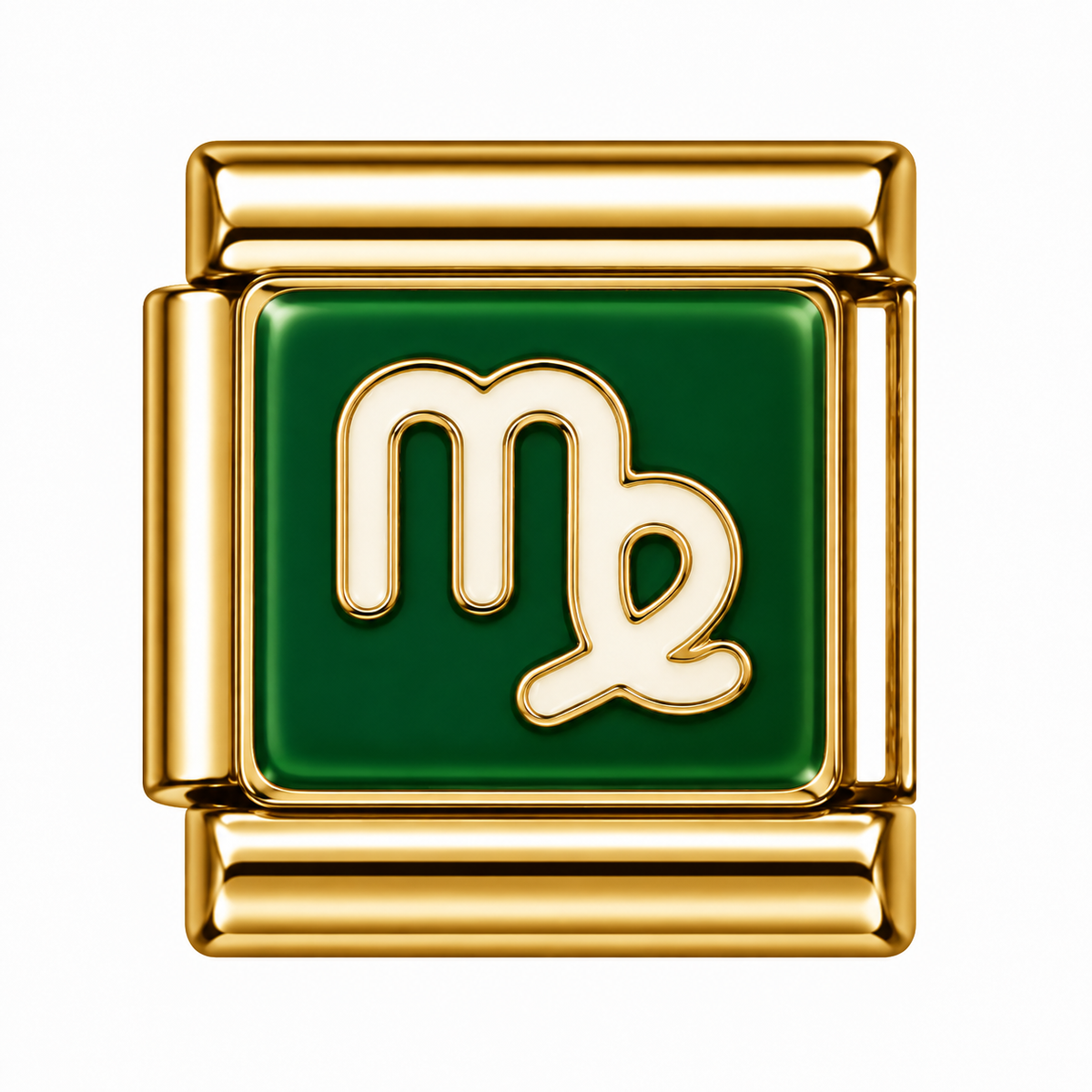 Virgo Zodiac Gold Italian Charm