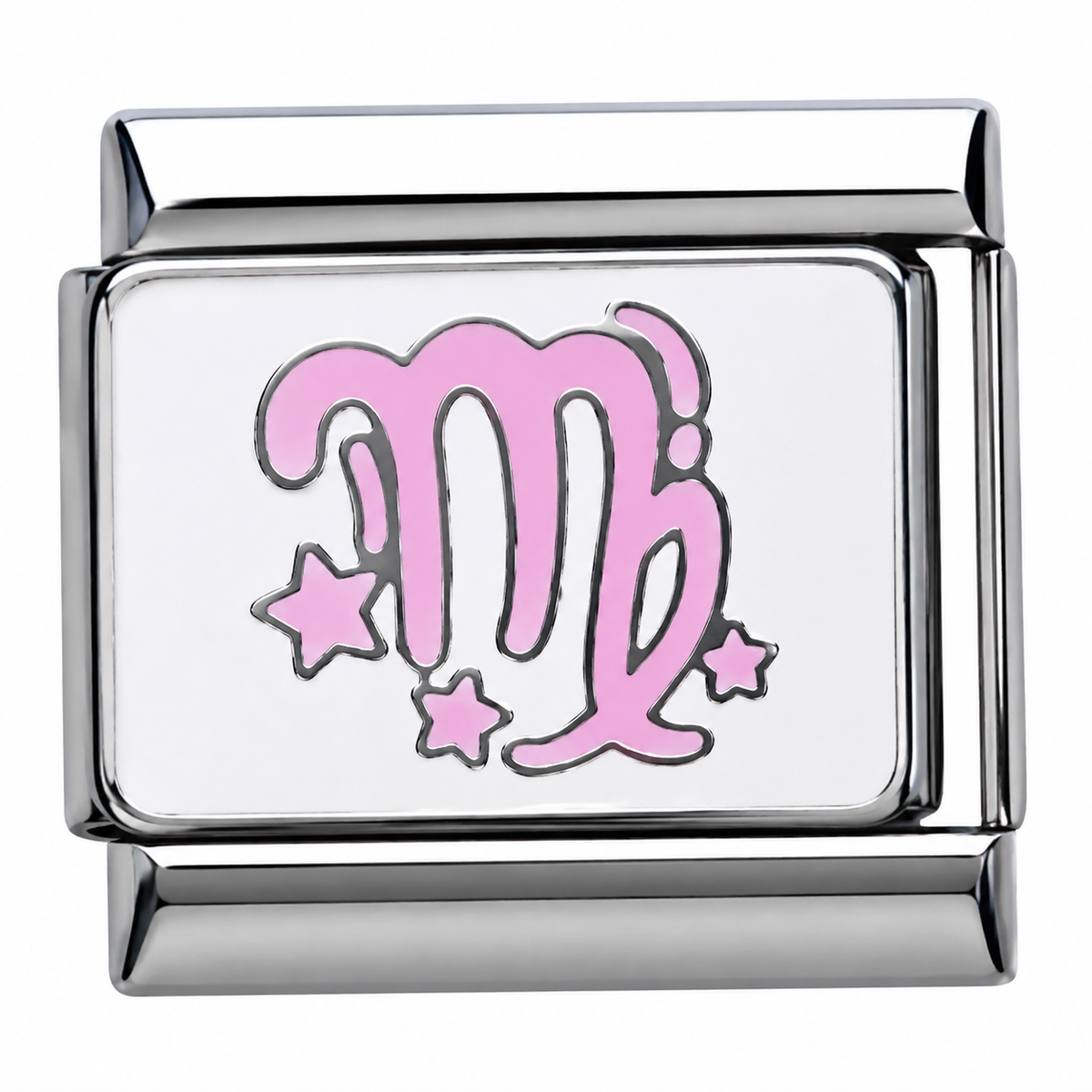 Virgo Zodiac Silver Italian Charm