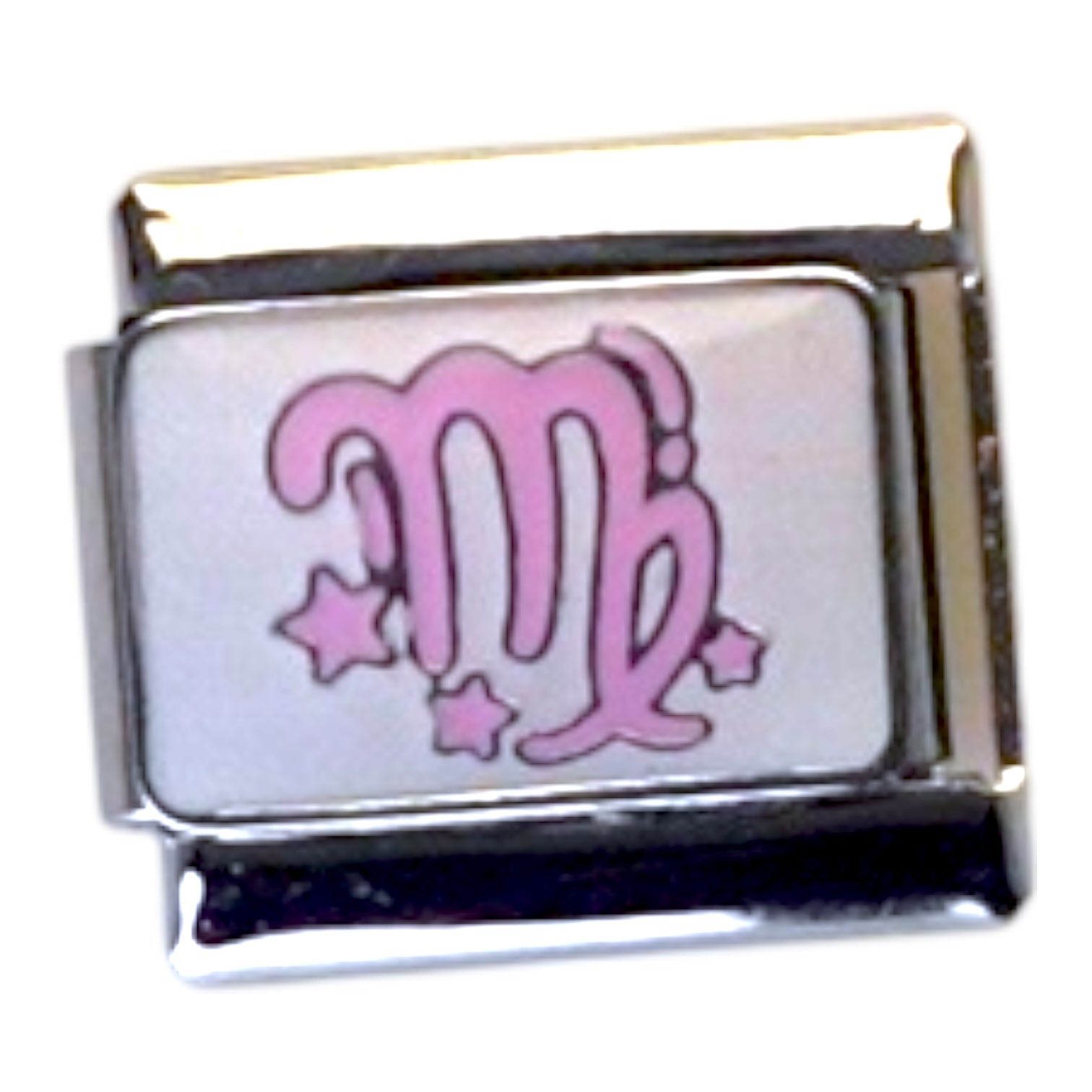 Virgo Zodiac Silver Italian Charm