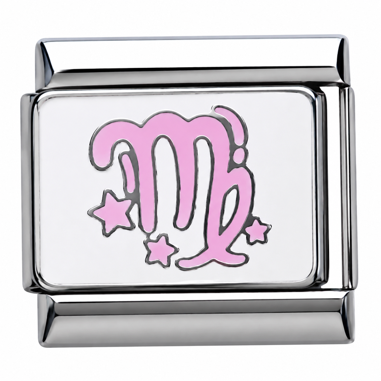 Virgo Zodiac Silver Italian Charm