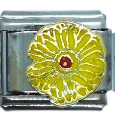 Yellow Flower Italian Charm